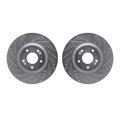Dynamic Friction Co Rotors-Drilled and Slotted-SilverZinc Coated, 7002-03010 7002-03010